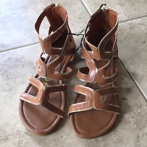 NWT Bebe Girl Gladiator Sandals Size 2